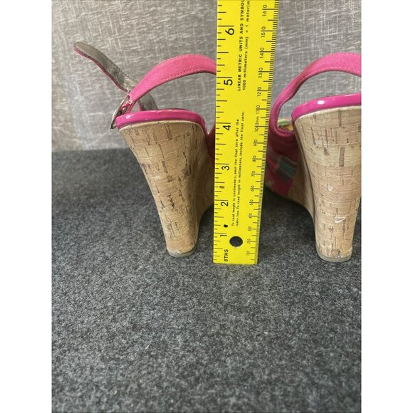 Woman's pink strappy Steve Madden high heals P-CINDY 6.5 - Picture 16 of 16